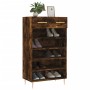 Engineered wood smoked oak shoemaker 60x35x105 cm by vidaXL, Closets and storage - Ref: Foro24-829601, Price: 55,07 €, Discou...