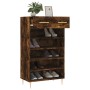 Engineered wood smoked oak shoemaker 60x35x105 cm by vidaXL, Closets and storage - Ref: Foro24-829601, Price: 55,07 €, Discou...