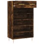 Engineered wood smoked oak shoemaker 60x35x105 cm by vidaXL, Closets and storage - Ref: Foro24-829601, Price: 55,07 €, Discou...