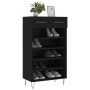 Black engineered wood shoe rack 60x35x105 cm by vidaXL, Closets and storage - Ref: Foro24-829605, Price: 55,47 €, Discount: %