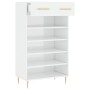 Shoe cabinet made of white glossy plywood, 60x35x105 cm by vidaXL, Closets and storage - Ref: Foro24-829598, Price: 59,64 €, ...