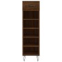 Brown oak engineered wood shoe rack 30x35x105 cm by vidaXL, Closets and storage - Ref: Foro24-829675, Price: 43,99 €, Discoun...