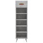 Engineered wood shoe rack in gray concrete, 30x35x105 cm. by vidaXL, Closets and storage - Ref: Foro24-829648, Price: 39,59 €...