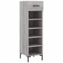 Sonoma gray engineered wood shoe rack 30x35x105 cm by vidaXL, Closets and storage - Ref: Foro24-829682, Price: 42,45 €, Disco...