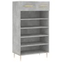 Concrete gray engineered wood shoe rack 60x35x105 cm by vidaXL, Closets and storage - Ref: Foro24-829600, Price: 54,61 €, Dis...