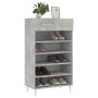 Concrete gray engineered wood shoe rack 60x35x105 cm by vidaXL, Closets and storage - Ref: Foro24-829600, Price: 54,61 €, Dis...