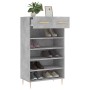 Zapatero madera de ingeniería gris hormigón 60x35x105 cm de vidaXL, Armarios y almacenamiento - Ref: Foro24-829600, Precio: 5...