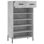 Concrete gray engineered wood shoe rack 60x35x105 cm by vidaXL, Closets and storage - Ref: Foro24-829624, Price: 57,26 €, Dis...