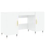 Plywood bright white desk 140x50x75 cm by vidaXL, Desks - Ref: Foro24-829526, Price: 120,99 €, Discount: %