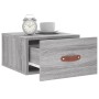 Wall bedside tables 2 pcs Sonoma gray color 35x35x20 cm by vidaXL, Lockers and storage cabinets - Ref: Foro24-829785, Price: ...