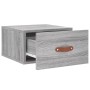 Wall bedside tables 2 pcs Sonoma gray color 35x35x20 cm by vidaXL, Lockers and storage cabinets - Ref: Foro24-829785, Price: ...