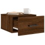 Wall-mounted bedside tables 2 units brown oak color 35x35x20 cm by vidaXL, Lockers and storage cabinets - Ref: Foro24-829835,...