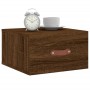 Wall bedside tables 2 pcs brown oak color 35x35x20 cm by vidaXL, Lockers and storage cabinets - Ref: Foro24-829787, Price: 43...