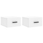 Wall-mounted bedside tables 2 units white 35x35x20 cm by vidaXL, Lockers and storage cabinets - Ref: Foro24-829837, Price: 44...