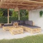 6-piece garden furniture set and solid teak wood cushions by vidaXL, Garden sets - Ref: Foro24-3100854, Price: 874,96 €, Disc...