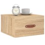 Sonoma oak wall bedside table 35x35x20 cm by vidaXL, Lockers and storage cabinets - Ref: Foro24-829778, Price: 27,25 €, Disco...