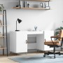 Plywood bright white desk 140x50x75 cm by vidaXL, Desks - Ref: Foro24-829518, Price: 124,36 €, Discount: %