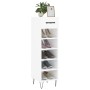 Glossy white plywood shoe cabinet 30x35x105 cm by vidaXL, Closets and storage - Ref: Foro24-829670, Price: 43,96 €, Discount: %