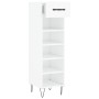 Glossy white plywood shoe cabinet 30x35x105 cm by vidaXL, Closets and storage - Ref: Foro24-829670, Price: 43,96 €, Discount: %