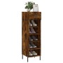 Smoked oak engineered wood shoe rack 30x35x105 cm by vidaXL, Closets and storage - Ref: Foro24-829689, Price: 48,99 €, Discou...