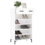 White engineered wood shoe rack 60x35x105 cm by vidaXL, Closets and storage - Ref: Foro24-829612, Price: 62,68 €, Discount: %