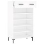 White engineered wood shoe rack 60x35x105 cm by vidaXL, Closets and storage - Ref: Foro24-829612, Price: 62,68 €, Discount: %