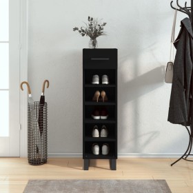 Black engineered wood shoe rack 30x35x105 cm by vidaXL, Closets and storage - Ref: Foro24-829701, Price: 74,74 €, Discount: %