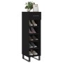 Black engineered wood shoe rack 30x35x105 cm by vidaXL, Closets and storage - Ref: Foro24-829701, Price: 74,61 €, Discount: %