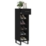 Black engineered wood shoe rack 30x35x105 cm by vidaXL, Closets and storage - Ref: Foro24-829701, Price: 74,61 €, Discount: %