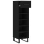 Black engineered wood shoe rack 30x35x105 cm by vidaXL, Closets and storage - Ref: Foro24-829701, Price: 74,61 €, Discount: %