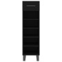 Black engineered wood shoe rack 30x35x105 cm by vidaXL, Closets and storage - Ref: Foro24-829701, Price: 74,61 €, Discount: %