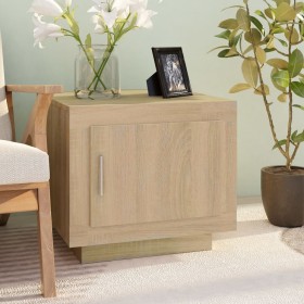 Mesa de centro madera contrachapada roble Sonoma 51x50x45 cm de vidaXL, Mesas de centro - Ref: Foro24-811802, Precio: 48,69 €...