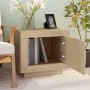 Mesa de centro madera contrachapada roble Sonoma 51x50x45 cm de vidaXL, Mesas de centro - Ref: Foro24-811802, Precio: 48,61 €...