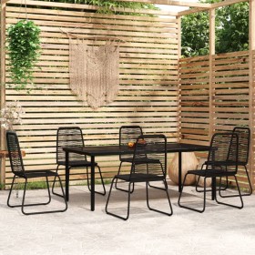 7-teiliges schwarzes Garten-Essset von vidaXL, Gartensets - Ref: Foro24-3099093, Preis: 689,99 €, Rabatt: %