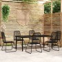 7-teiliges schwarzes Garten-Essset von vidaXL, Gartensets - Ref: Foro24-3099093, Preis: 575,75 €, Rabatt: %