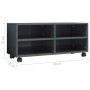 Grau glänzender TV-Schrank aus Sperrholz mit Rollen, 90 x 35 x 35 cm von vidaXL, TV-Möbel - Ref: Foro24-800188, Preis: 56,99 ...