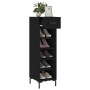 Black engineered wood shoe rack 30x35x105 cm by vidaXL, Closets and storage - Ref: Foro24-829677, Price: 69,42 €, Discount: %