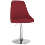 Silla de comedor giratoria tela color vino tinto de vidaXL, Sillas de comedor - Ref: Foro24-3084800, Precio: 75,64 €, Descuen...