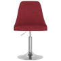 Silla de comedor giratoria tela color vino tinto de vidaXL, Sillas de comedor - Ref: Foro24-3084800, Precio: 75,64 €, Descuen...