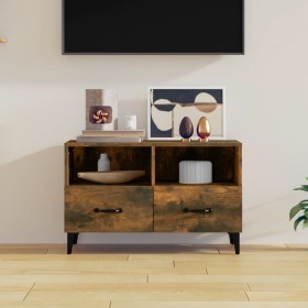 Smoked oak plywood TV cabinet 80x36x50 cm by vidaXL, TV Furniture - Ref: Foro24-817492, Price: 57,99 €, Discount: %