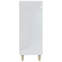 Aparador de madera contrachapada blanco brillante 69,5x34x90 cm de vidaXL, Aparadores - Ref: Foro24-812174, Precio: 85,69 €, ...