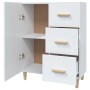 Aparador de madera contrachapada blanco brillante 69,5x34x90 cm de vidaXL, Aparadores - Ref: Foro24-812174, Precio: 85,69 €, ...