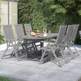 Garten-Essgruppe 7-teilig aus massivem Akazienholz von vidaXL, Gartensets - Ref: Foro24-3079654, Preis: 499,17 €, Rabatt: %