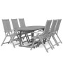 Garden dining set 7 pieces solid acacia wood by vidaXL, Garden sets - Ref: Foro24-3079654, Price: 499,17 €, Discount: %