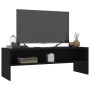 Black plywood TV cabinet 120x40x40 cm by vidaXL, TV Furniture - Ref: Foro24-800037, Price: 53,66 €, Discount: %