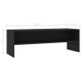 Black plywood TV cabinet 120x40x40 cm by vidaXL, TV Furniture - Ref: Foro24-800037, Price: 53,66 €, Discount: %