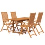 Garden dining set 5 pieces solid acacia wood by vidaXL, Garden sets - Ref: Foro24-3079645, Price: 490,52 €, Discount: %