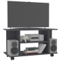 TV cabinet with wheels gray plywood 80x40x40 cm by vidaXL, TV Furniture - Ref: Foro24-800191, Price: 54,14 €, Discount: %