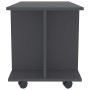 TV cabinet with wheels gray plywood 80x40x40 cm by vidaXL, TV Furniture - Ref: Foro24-800191, Price: 54,14 €, Discount: %