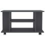 TV cabinet with wheels gray plywood 80x40x40 cm by vidaXL, TV Furniture - Ref: Foro24-800191, Price: 54,14 €, Discount: %